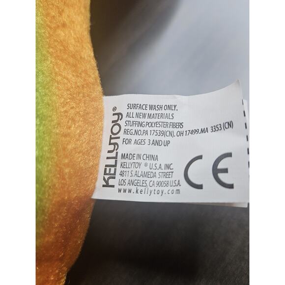 Kellytoy Beanpals Orange Jellyfish 11" Plush 2018 - Picture 3 of 4